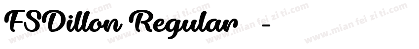 FSDillon Regular 字体字体转换